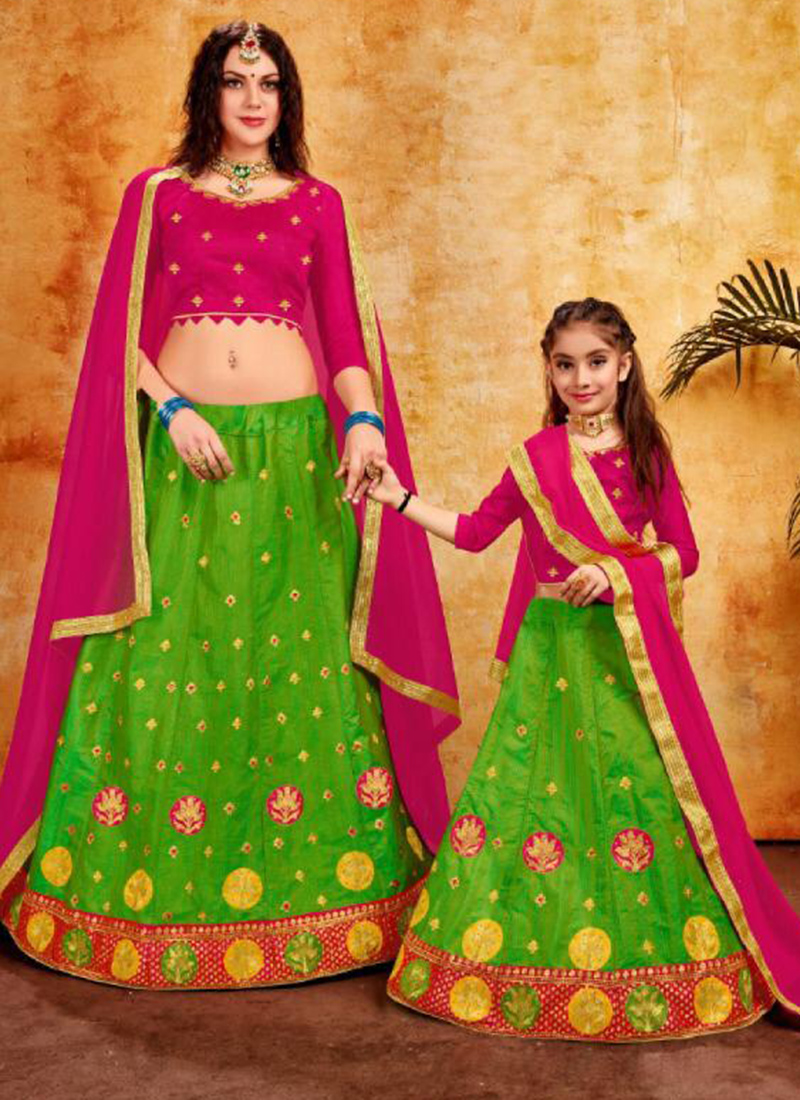 mother daughter lehenga set