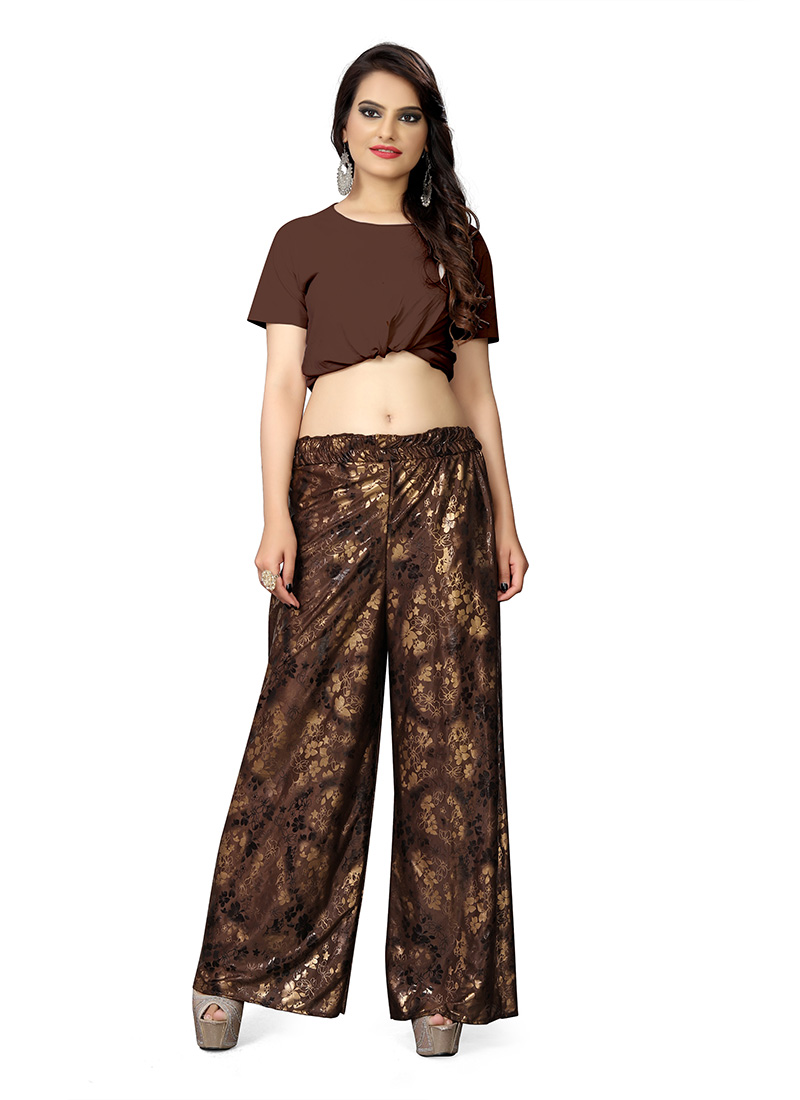 Buy The Klassy Rinkle Palazzo BLACK,MAHROON Size 28 ( pack of 2) Online at  Best Prices in India - JioMart.