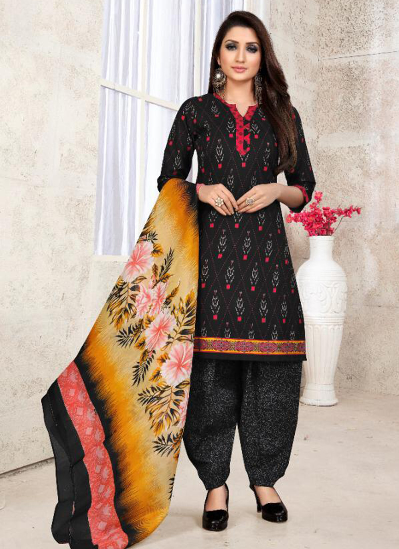 Readymade Printed Cotton Daily Wear Salwar Suits Collection Catalog