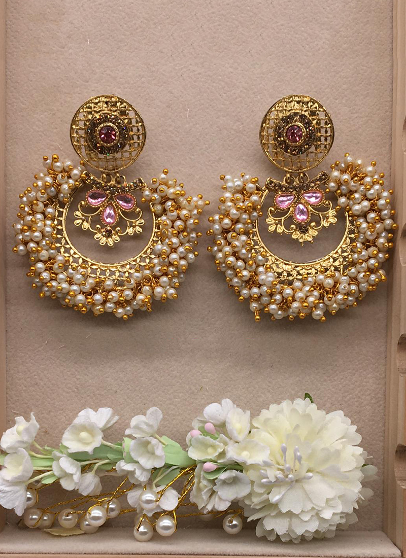 designer kundan earrings