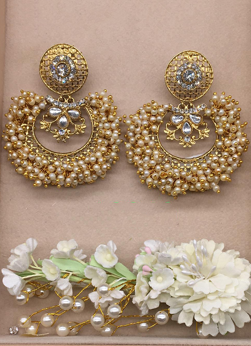 designer kundan earrings