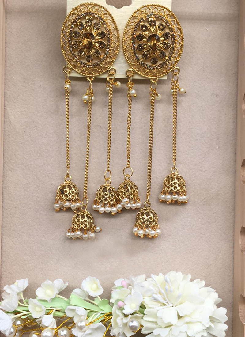 Buy quality 22K Gold Latkan Earrings in Ahmedabad