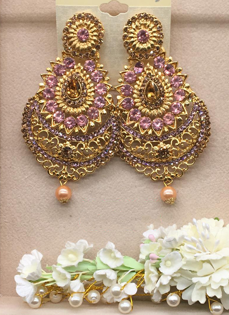 Buy GOSS BABE MY COLORFUL PLACE PINK EARRINGS for Women Online in India