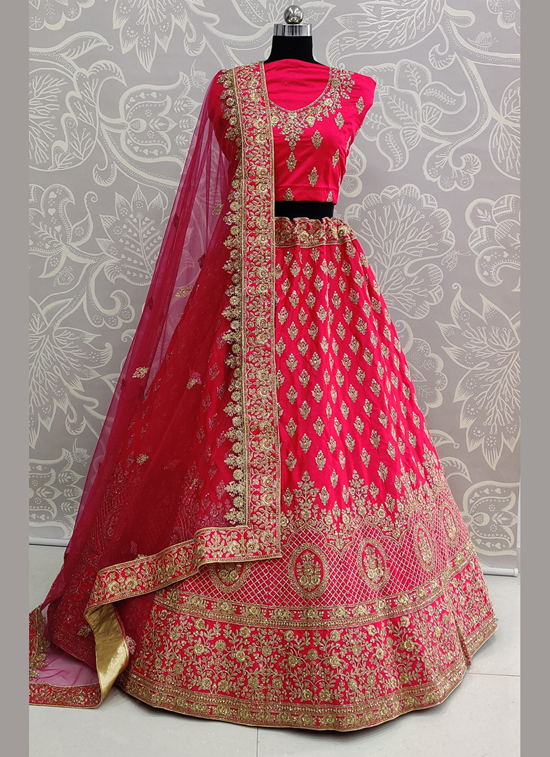 cut work bridal lehenga