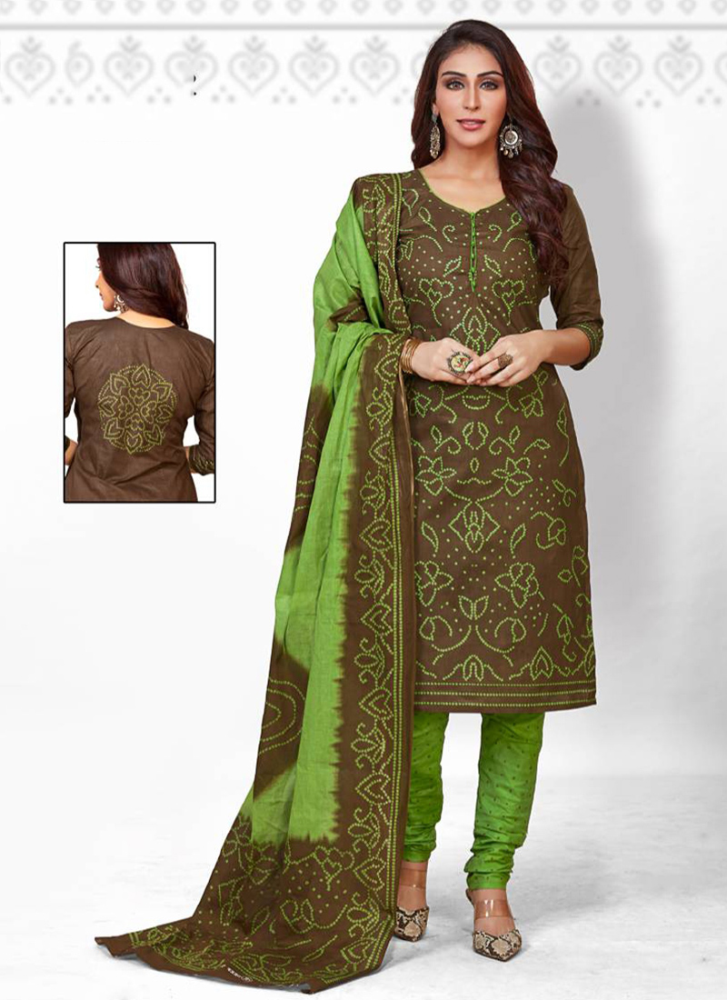 bandhani churidar stitching designs