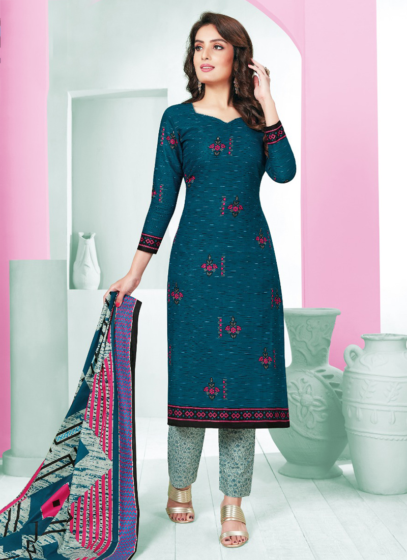 cotton printed churidar