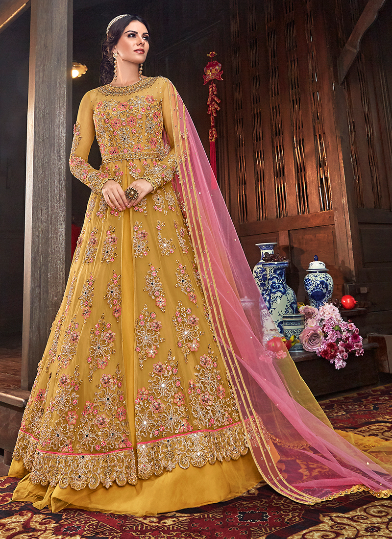 New Designer Wedding Wear Heavy Work Anarkali Suits Colors Collection ...