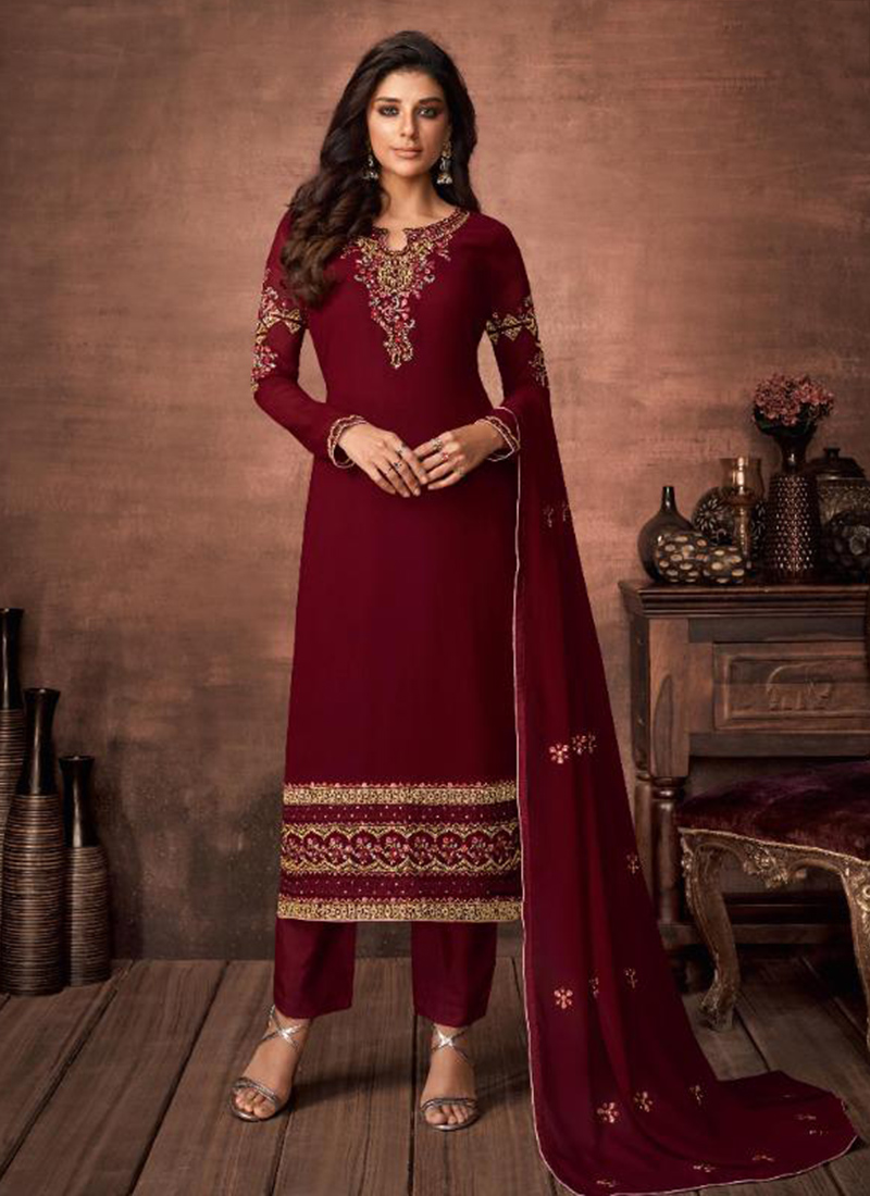 latest party wear churidar collections