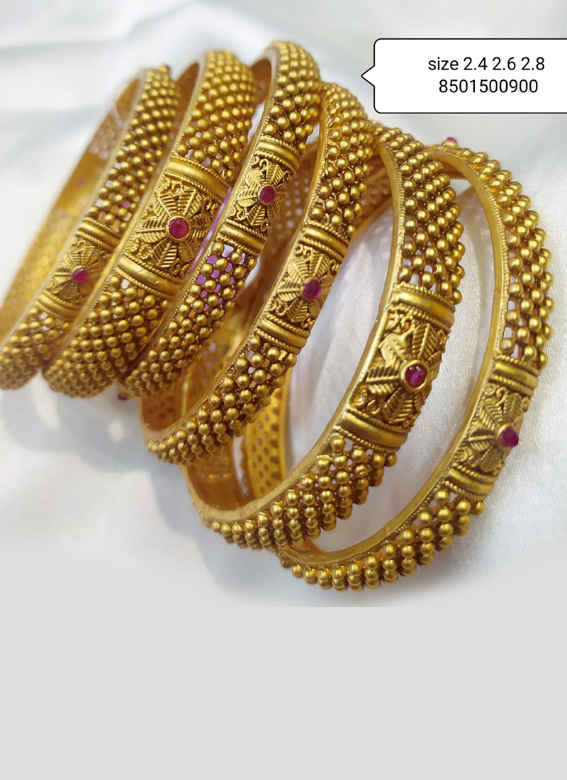 gold coated bangles online