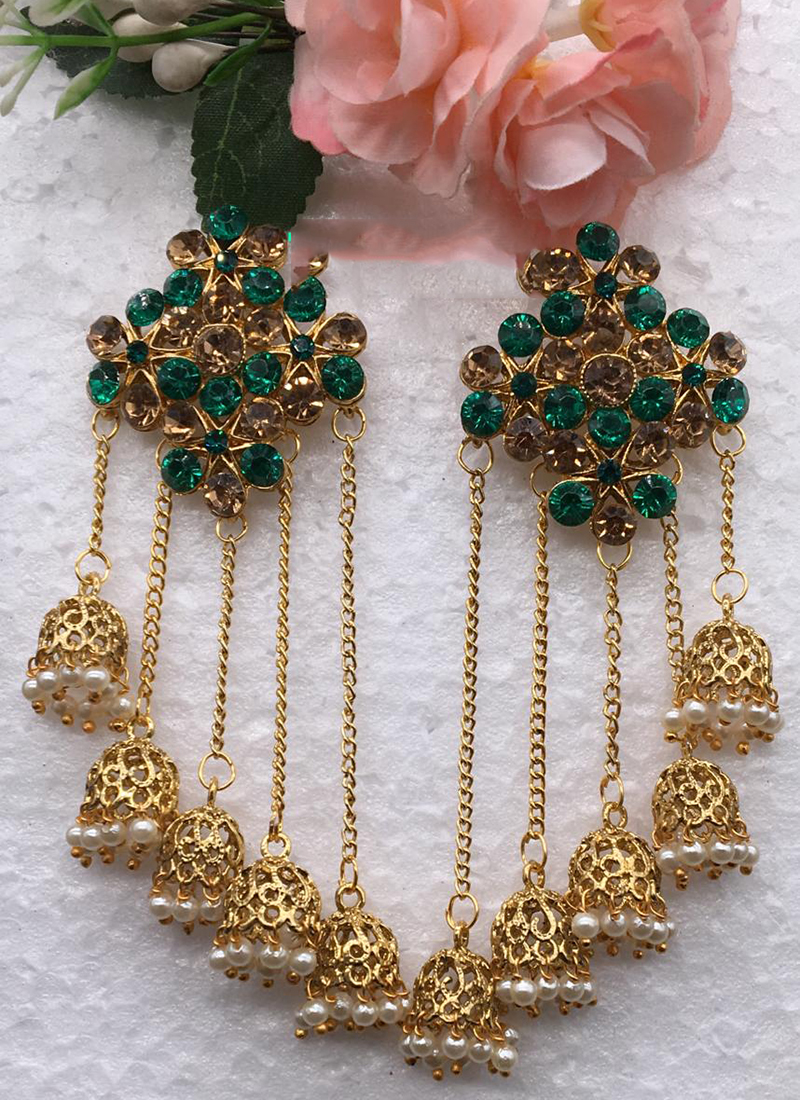 Elegant Rose gold AD Earrings // Party Wear Earrings // Earrings for girls  and women's // AD Long Earrings