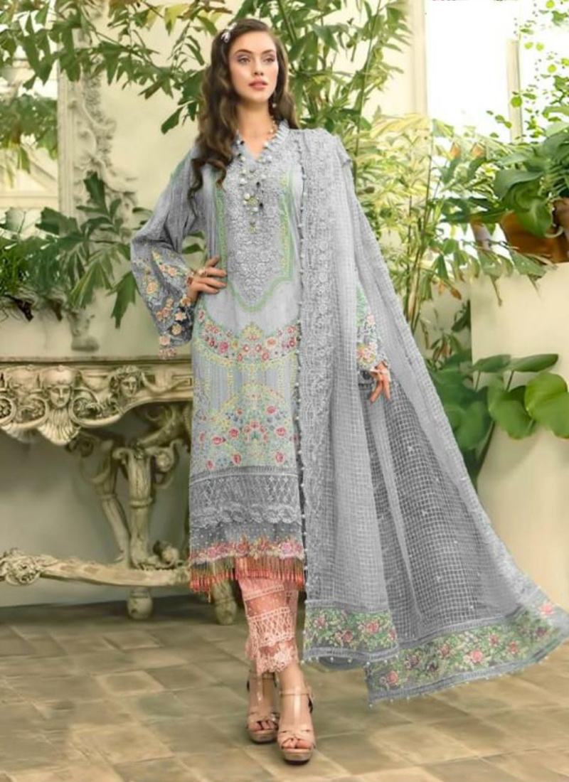 Georgette New Designer Heavy Embroidery Work Pakistani Salwar Suits ...