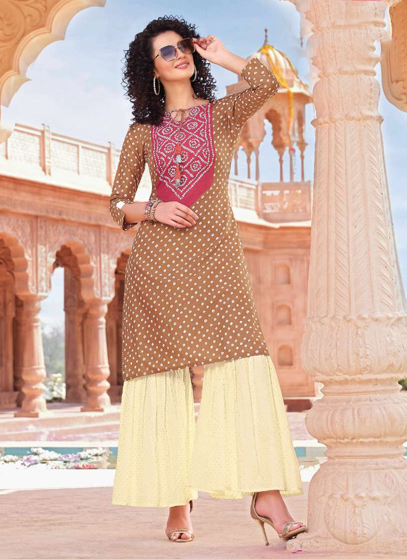 fancy sharara kurti