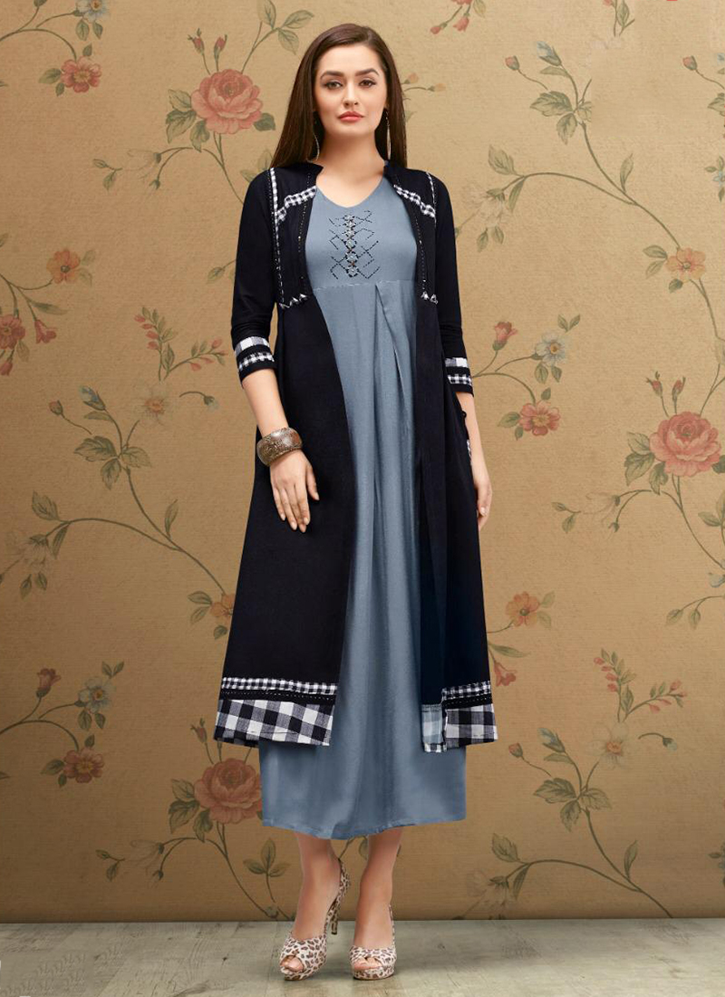Latest 55 Shrug Kurti Designs For Parties and Festival 2022  Tips and  Beauty