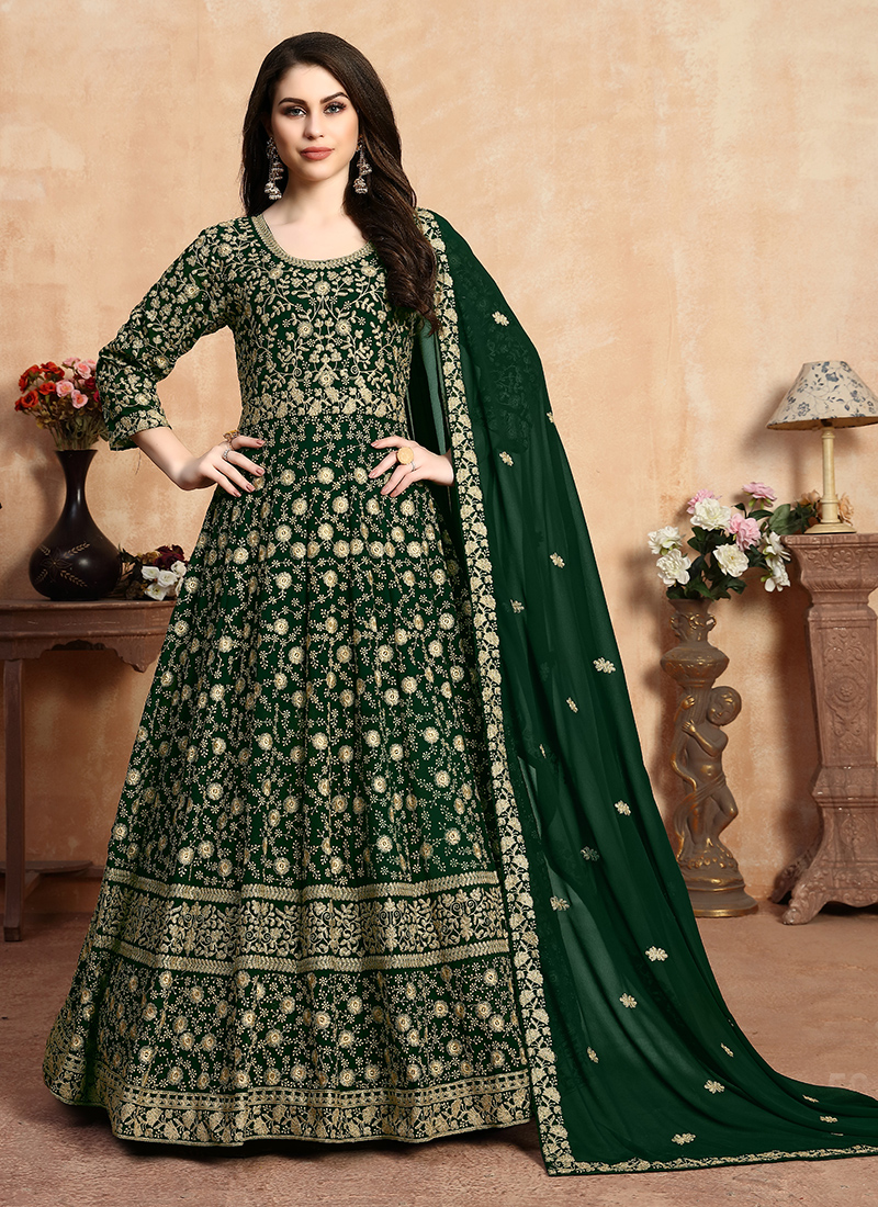 Heavy work anarkali outlet dress