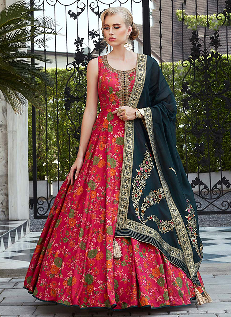 Fancy Silk Hand Work Party Wear Suits Collection Catalog