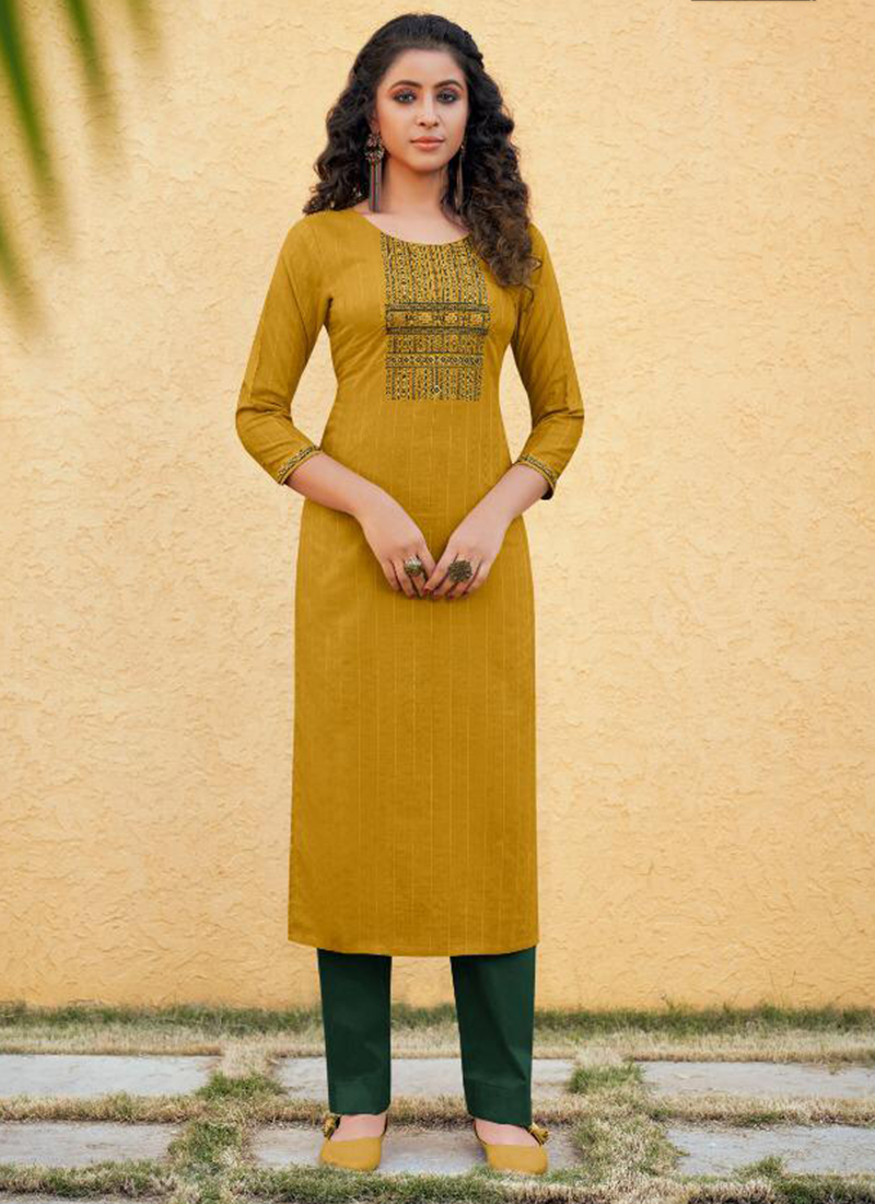 new lining kurti design