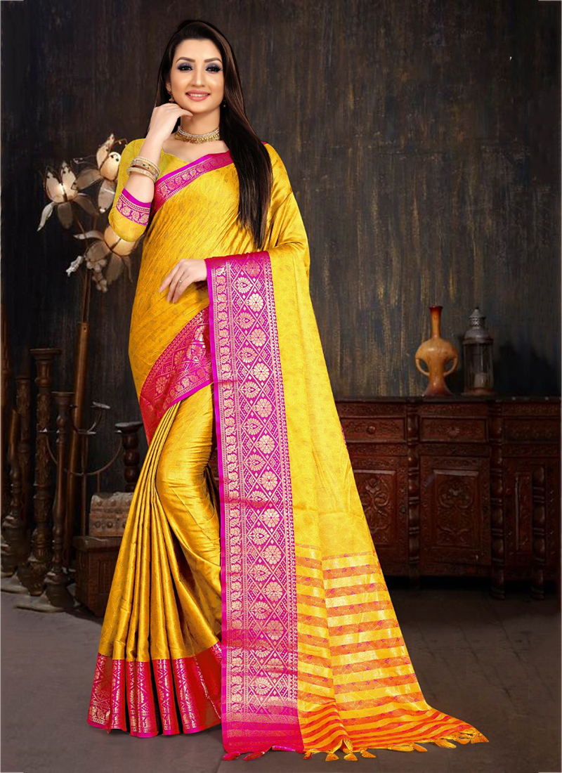 Buy Survir Trends Soft Silk Cotton Saree With Running Blouse Online at Best  Prices in India - JioMart.