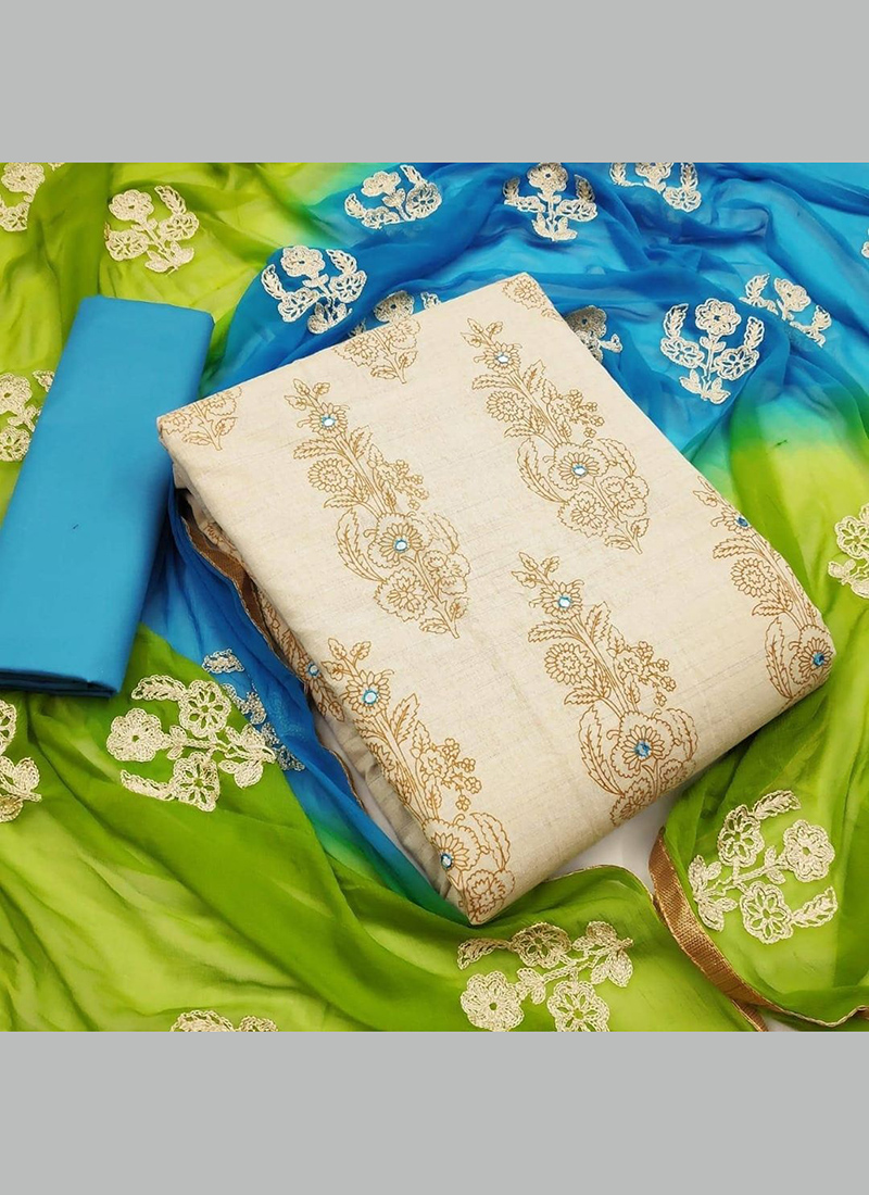 mirror work churidar material