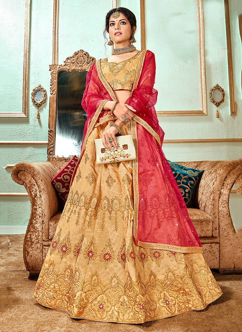 Banglori silk hot sale lehenga choli online