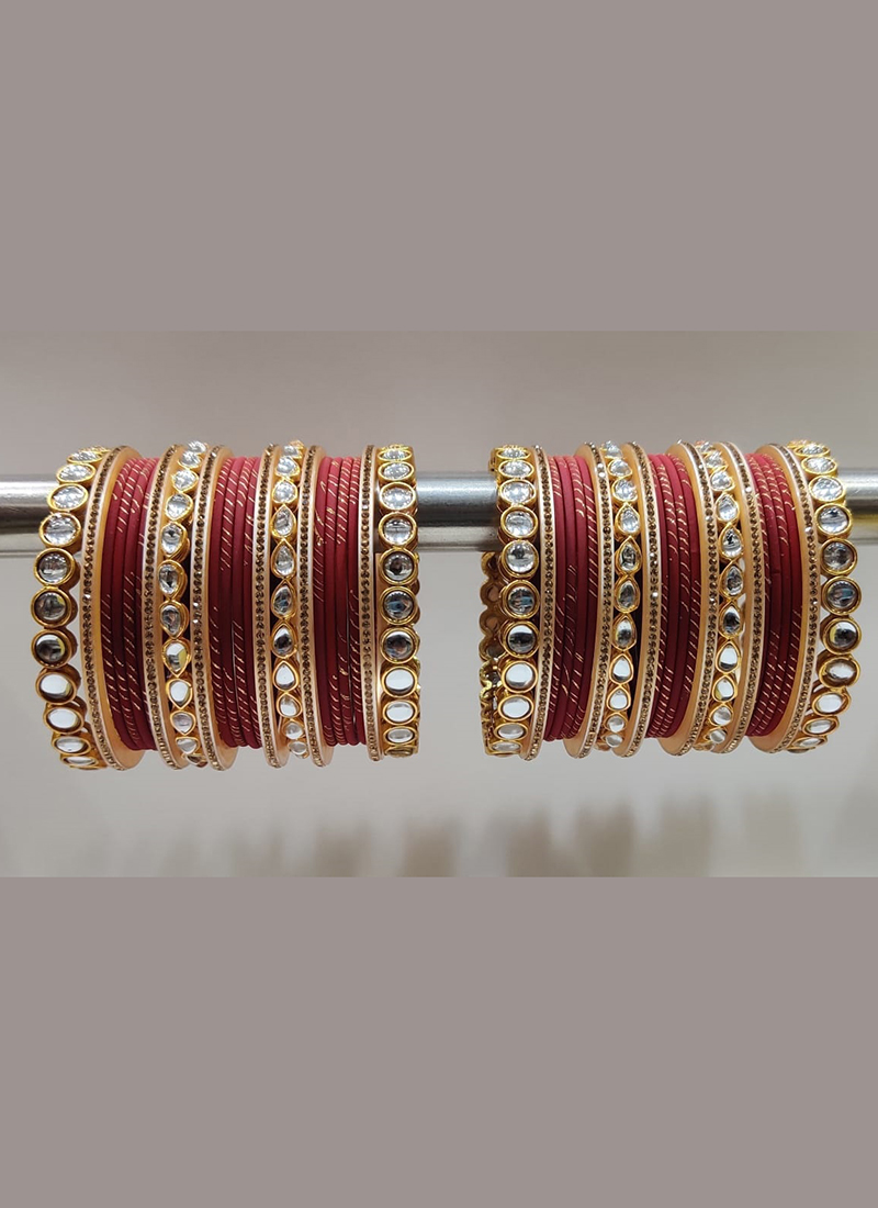 maroon bangles online shopping