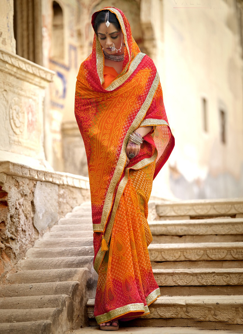 Exclusive Rajasthani Wedding Sarees From Moksha Fashions | Bridal sarees  online, Saree, Saree wedding