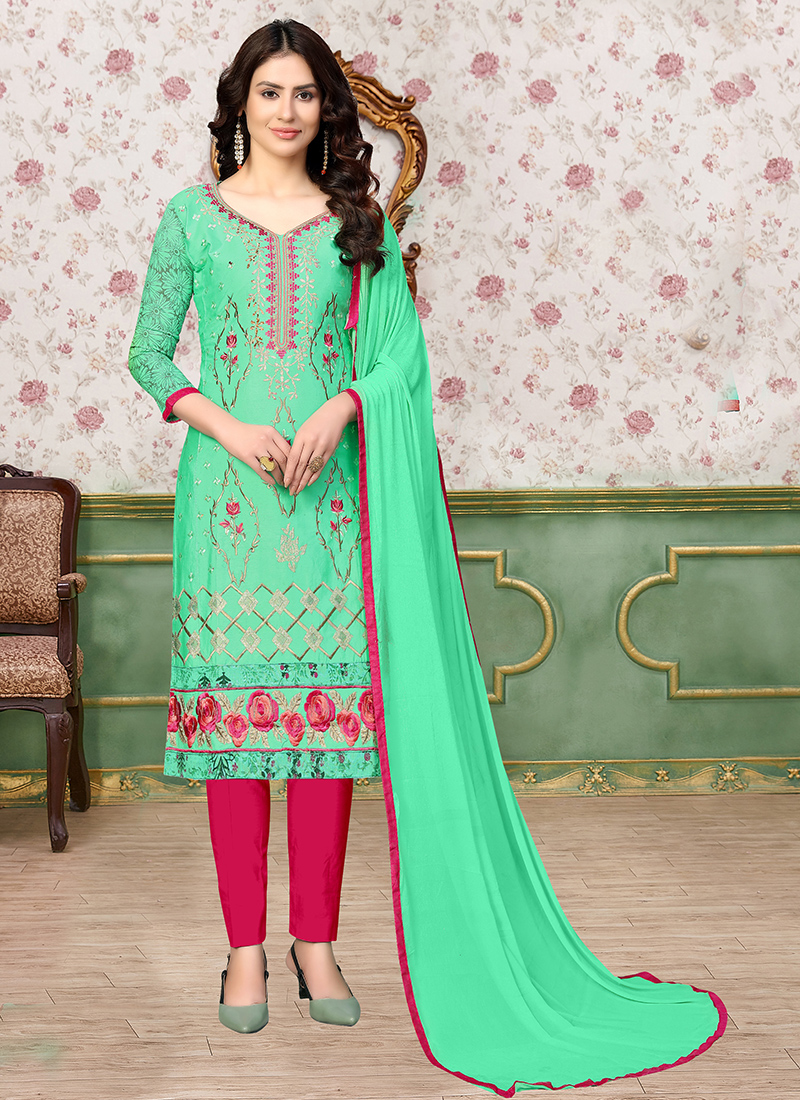 Shop Cotton Churidar Salwar Suit Online