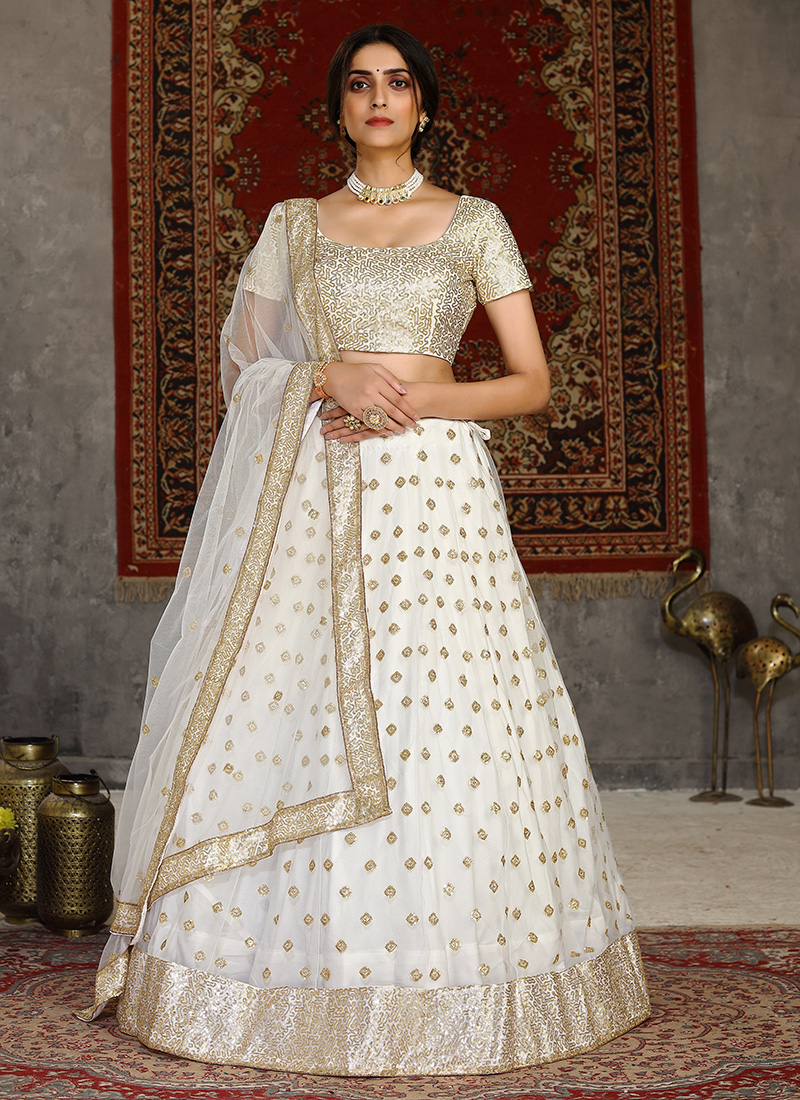 Buy Cotton Fabric Embroidered Designer Navratri Special Lehenga Choli In L  online from SareesBazaar IN at lowest prices