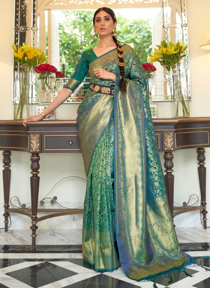 Kaabha Rajtex Fancy Handloom Weaving Silk Latest Designer Sarees ...