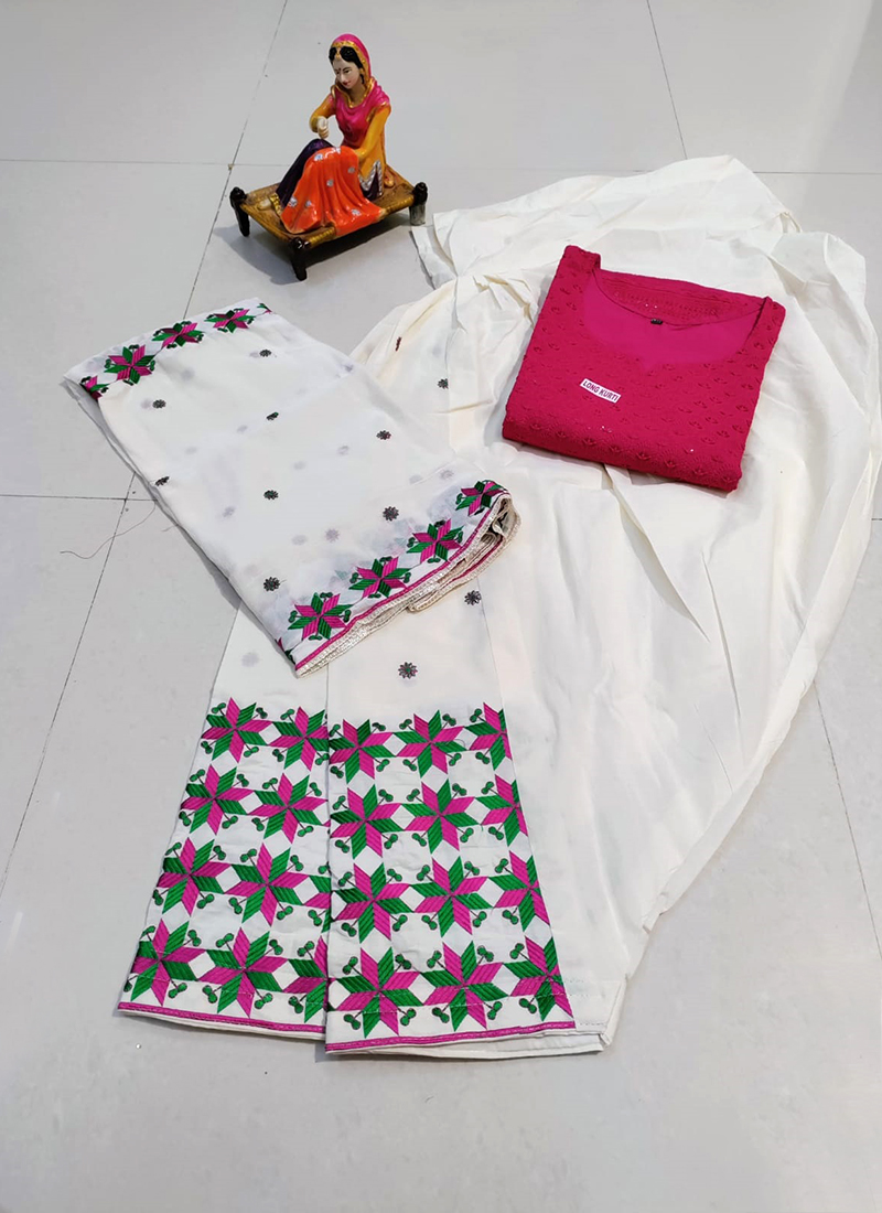 Chikan Salwar Suit at Rs 2654 | Chikankari Kurti in Surat | ID: 9189755933