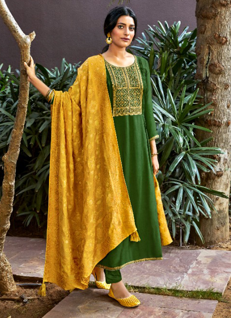Nargis Ibiza Fancy Embroidery Work Latest Designer Festival Wear Pure Silk  Salwar Suits Collection Catalog