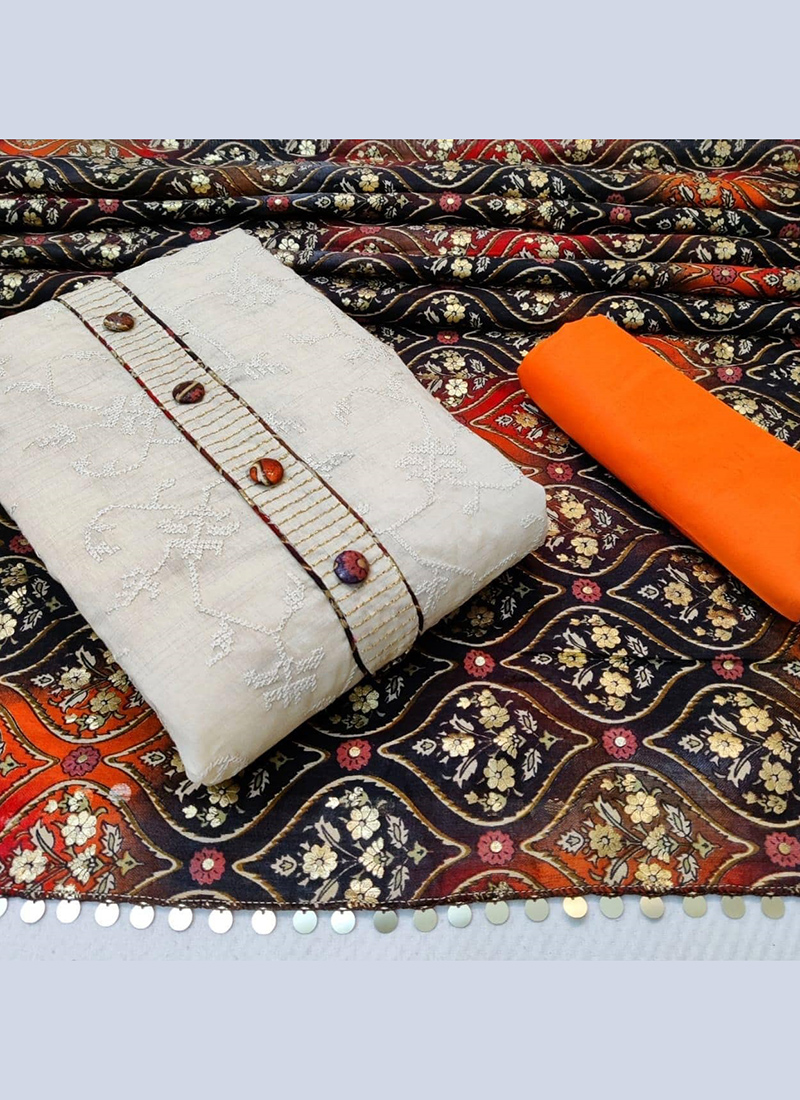 Color Set 8002 Festive Wear Khadi Cotton Dress Material wholesale online  market