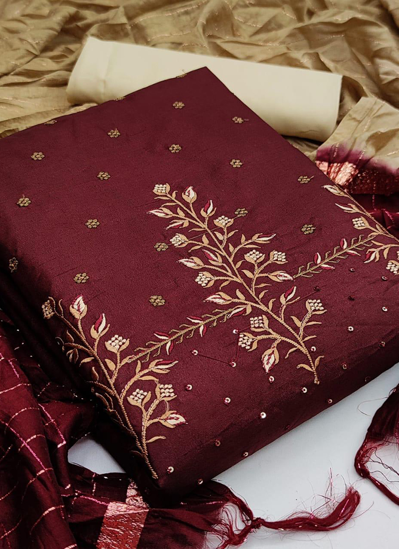Two Tone Shot Plain Satin Backed Dupion SHANTUNG Raw Silk Dress Fabric –  Textile Plaza