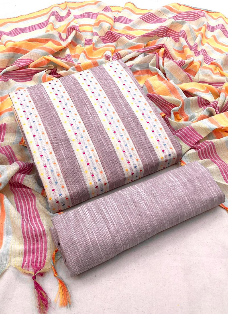 Handloom Pure Cotton Latest Fancy Dress 