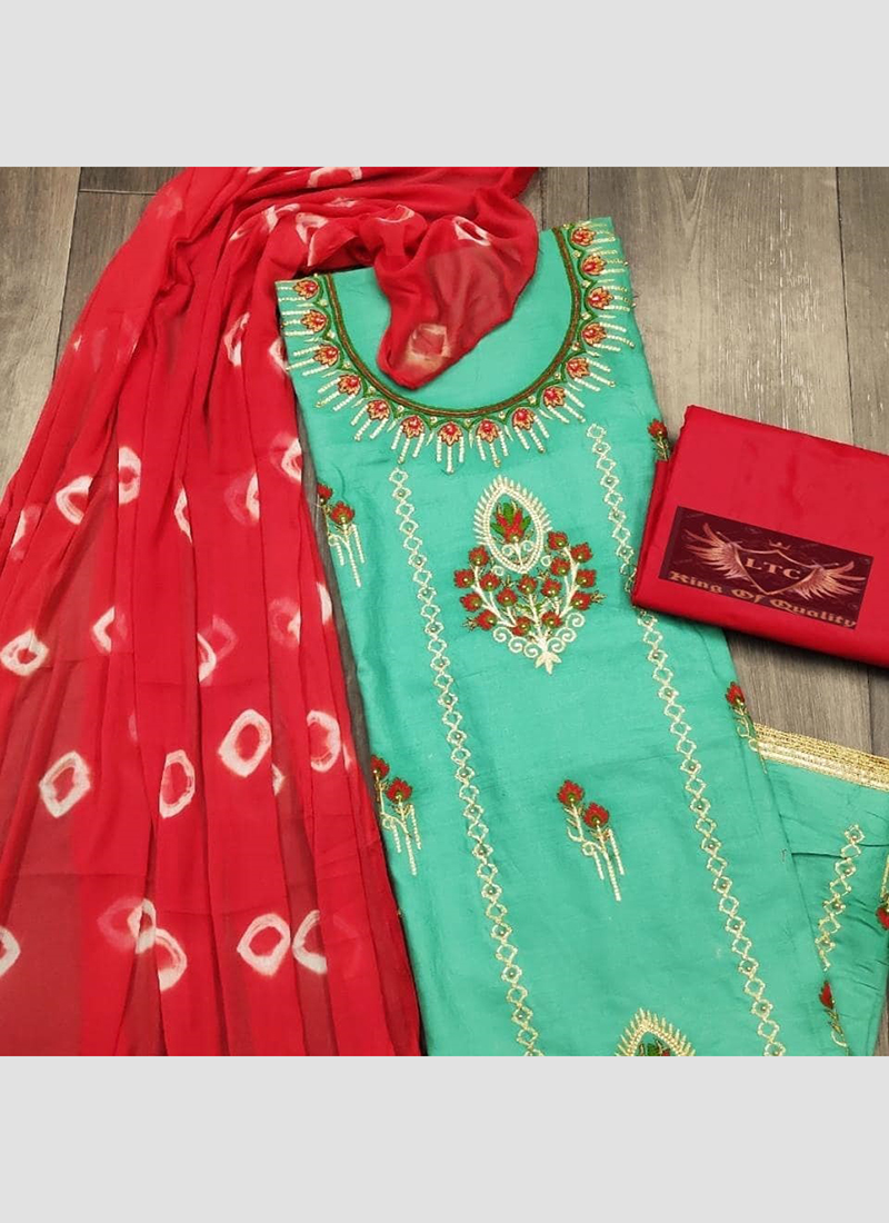 New Boutique MSS Semi Modal New Fancy Dress Material Collection Catalog