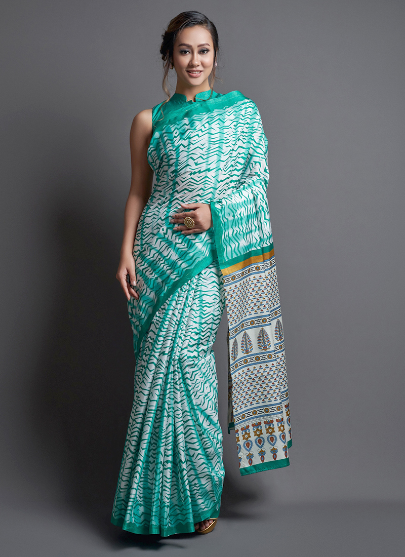 Latest Designer Printed Dola Silk Sarees Collection Catalog