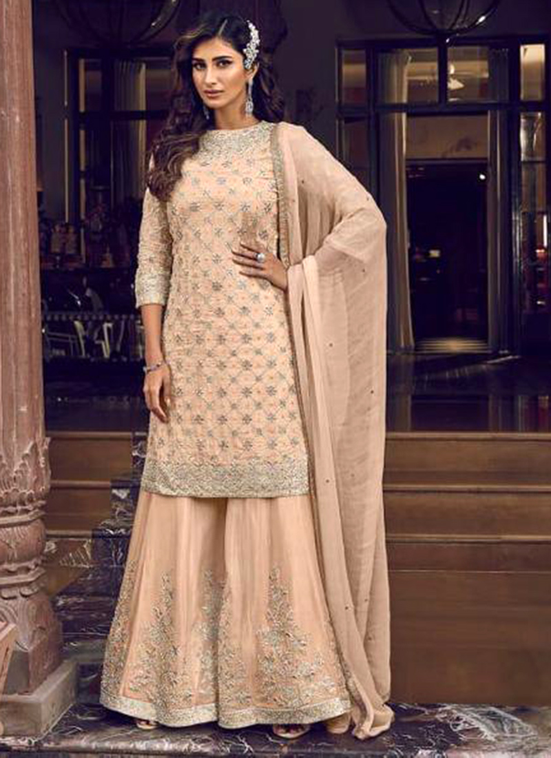 Swagat SKC Reception Wear Heavy Work Sharara Suits Collection Catalog