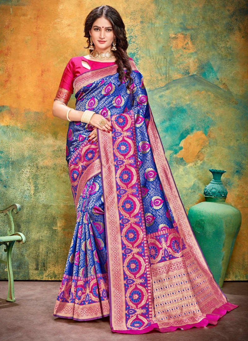 Catalogue 401 LB Banarasi Weaving Soft Silk Designer Sarees Collection ...