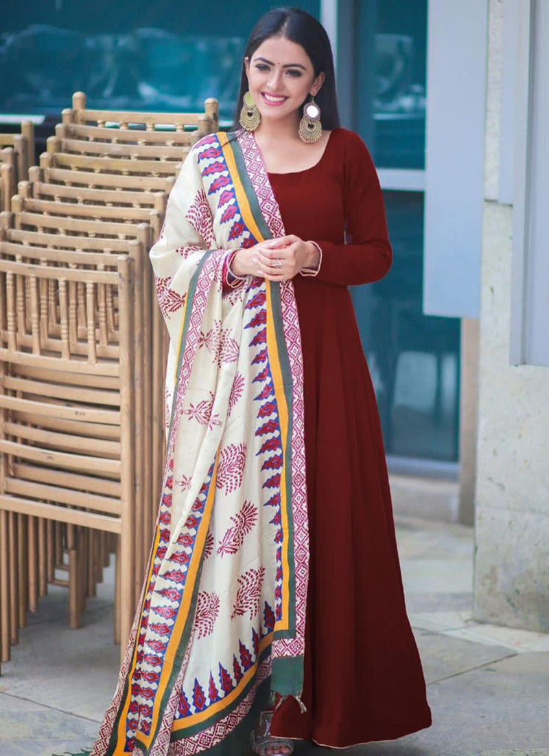 Buy Attractive Yellow Anarkali Suit Designer Long Gown Fancy Online in  India  Etsy