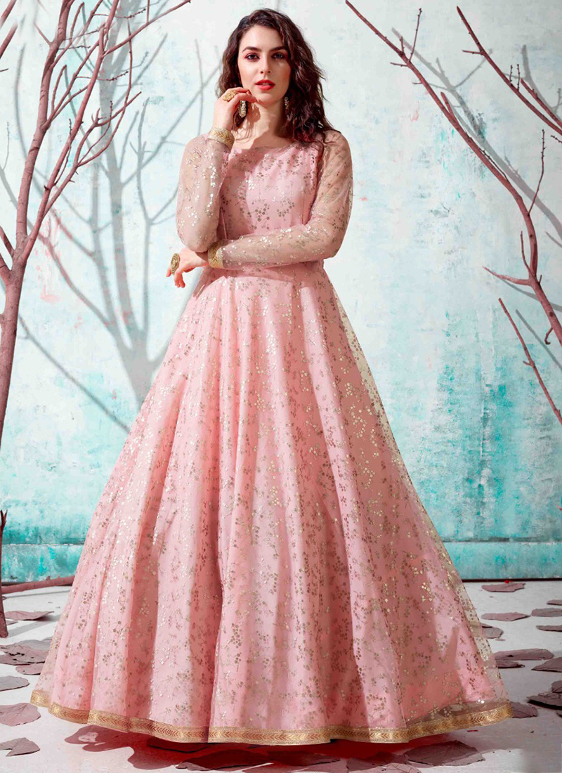 Soft Pink Sequence Heavy Designer Work Indian Wedding Lehenga - Indian  Heavy Anarkali Lehenga Gowns Sharara Sarees Pakistani Dresses in  USA/UK/Canada/UAE - IndiaBoulevard