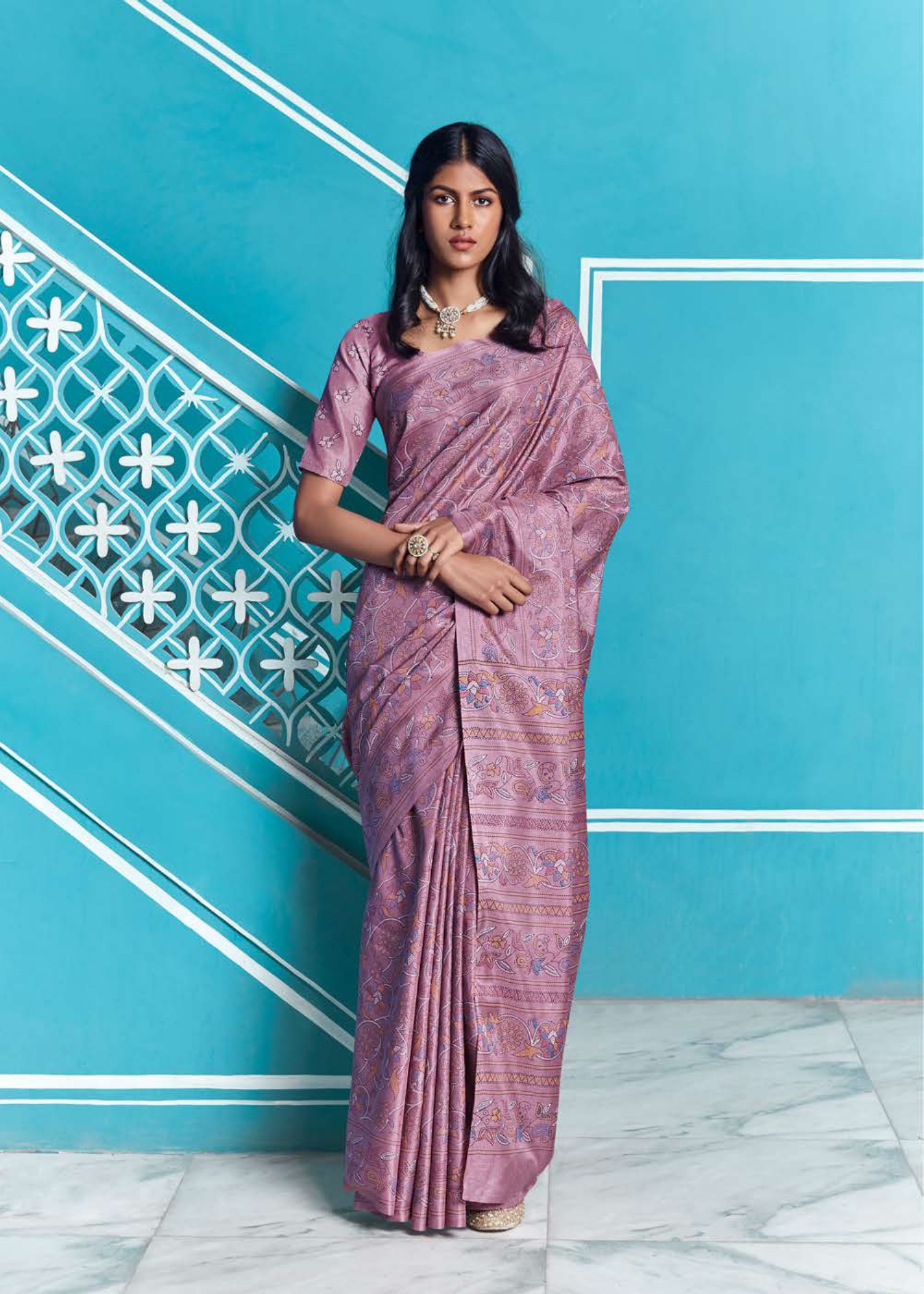 Lucknowi Shangrila Designer Soft Khadi Silk Sarees Collection Catalog