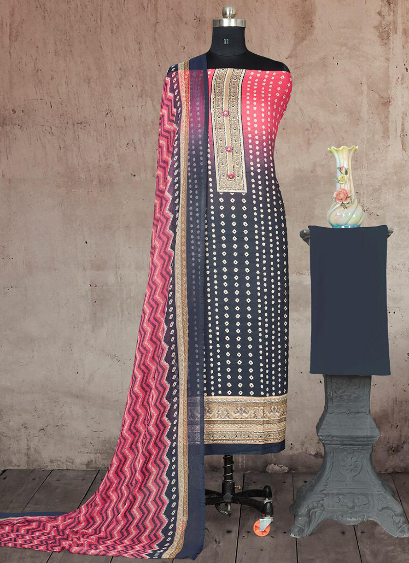 Preeto 1431 Bipson Printed Cotton Satin Dress Materials Collection Catalog