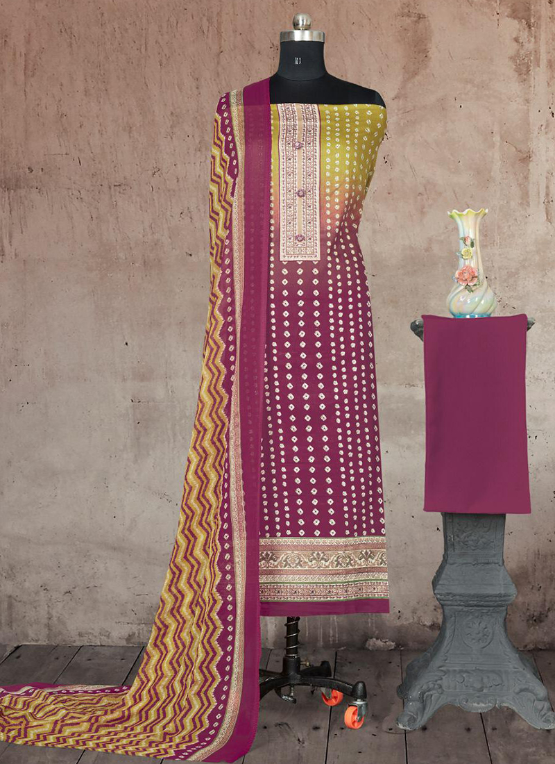 Preeto 1431 Bipson Printed Cotton Satin Dress Materials Collection Catalog