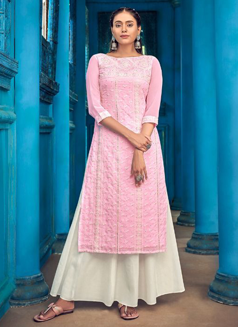 pure georgette kurtis