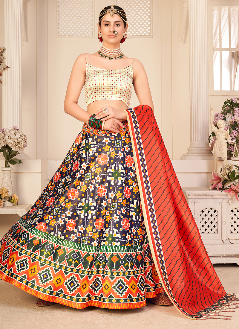 Tejaswini Beige Tropical Sequin Work Lehenga