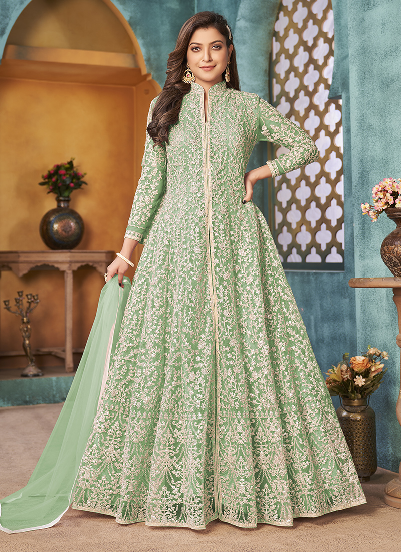 Dark Green Fully Heavy Designer Work Traditional/Festive Special Anarkali  Suit - Indian Heavy Anarkali Lehenga Gowns Sharara Sarees Pakistani Dresses  in USA/UK/Canada/UAE - IndiaBoulevard
