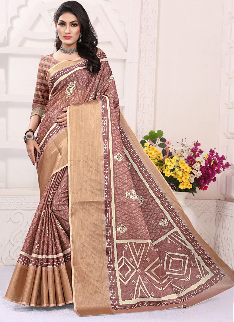 Buy Sap Green Sarees for Women by Charukriti Online | Ajio.com