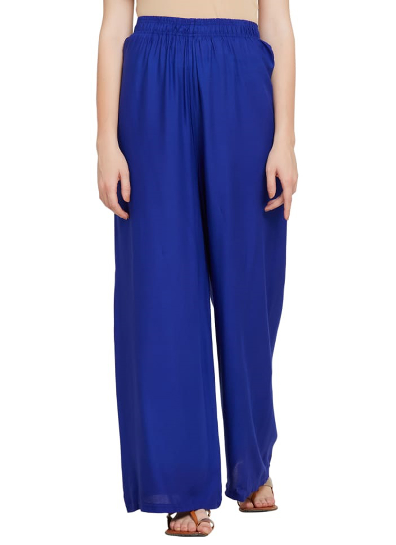 Grianlook Women Loose Fit Solid Color Palazzo Pant High Waist Wide Leg  Bottoms Daily Wear Pleated Pants - Walmart.com