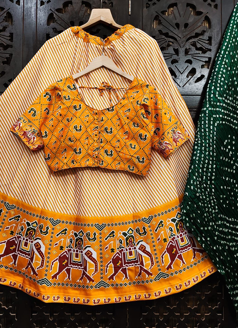 Cream Color Zari Satin Silk Designer Rajasthani Style Lehenga Choli  -8432101875