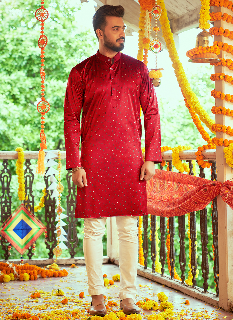 gajji silk kurta