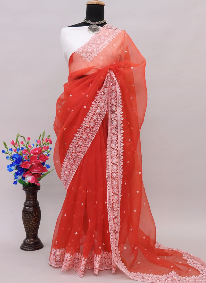 Buy Banarasi Silk Sarees Online | 50% Off Banarasi Organza Sarees